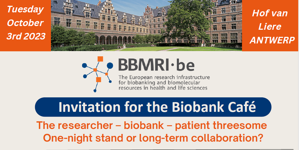Biobank Café  @ BBMRI.be meeting  –   October 3 2023